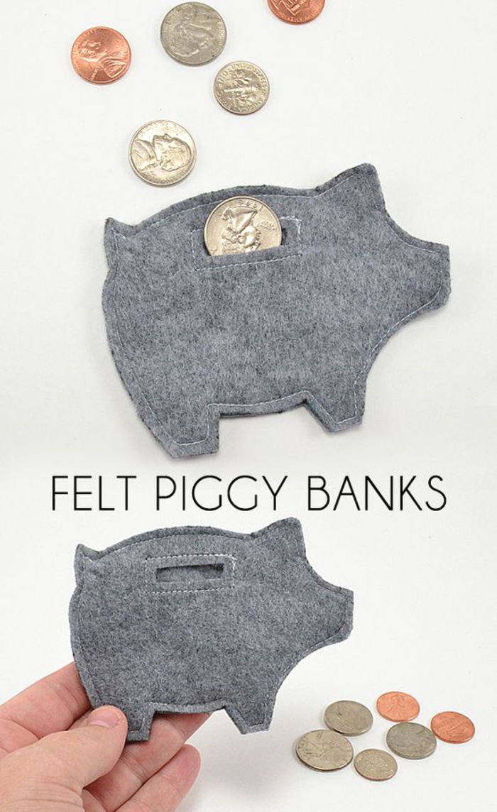 Sew Piggy Bank, odlične ideje za donacije denarja, majhna škatla iz tkanine