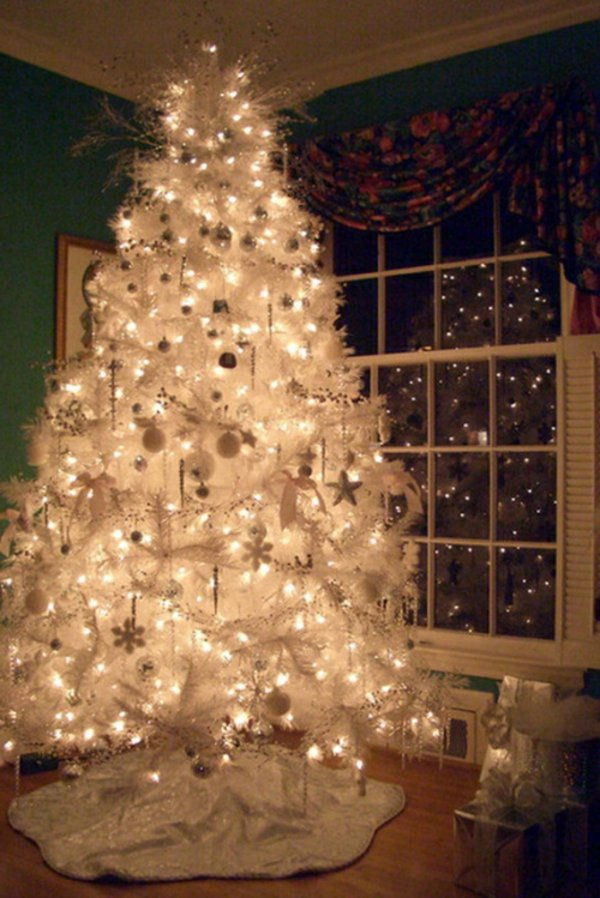 Rahat Noel Süsleri beyaz çam ağacı takı ışıkları