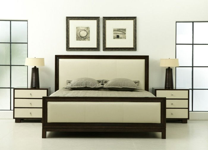 Rahat-ambiente-döşemeli yatak-ile yataklı kutu beyaz tasarım