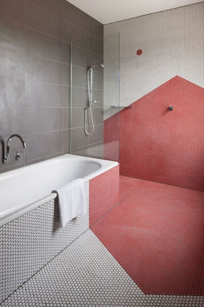geometrik banyo-tasarım ile aynası etkisi