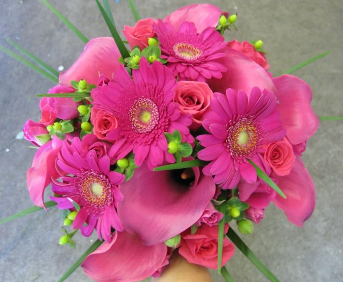 -gerbera-Floral Deco puokštė-idėjos-už-apdailos-su-gėlės