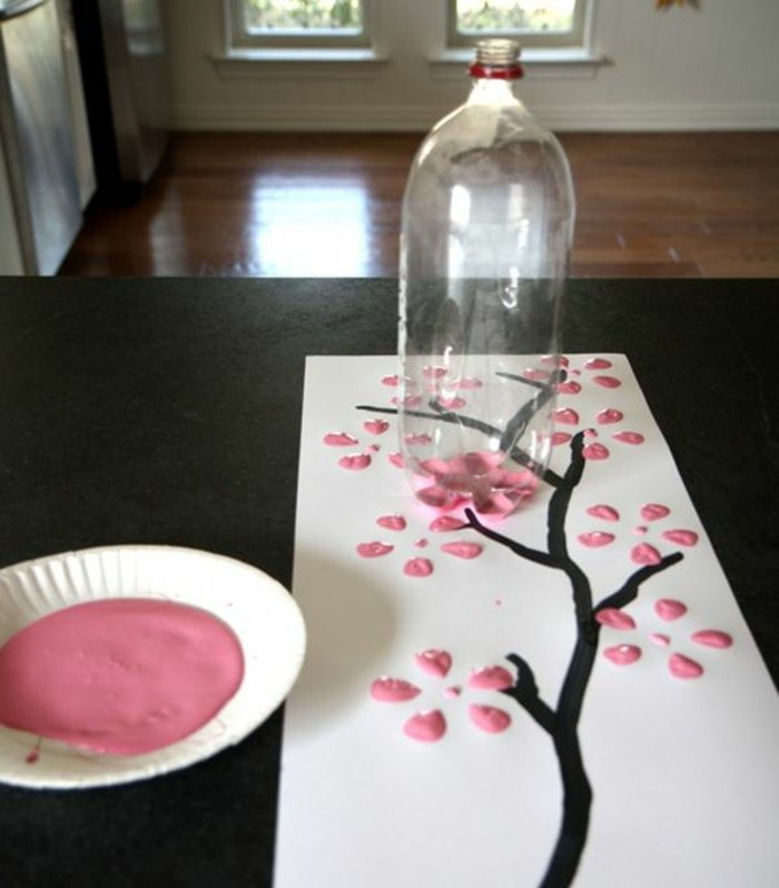 se vägen att måla japansk körsbärsblomma själv för mors dag