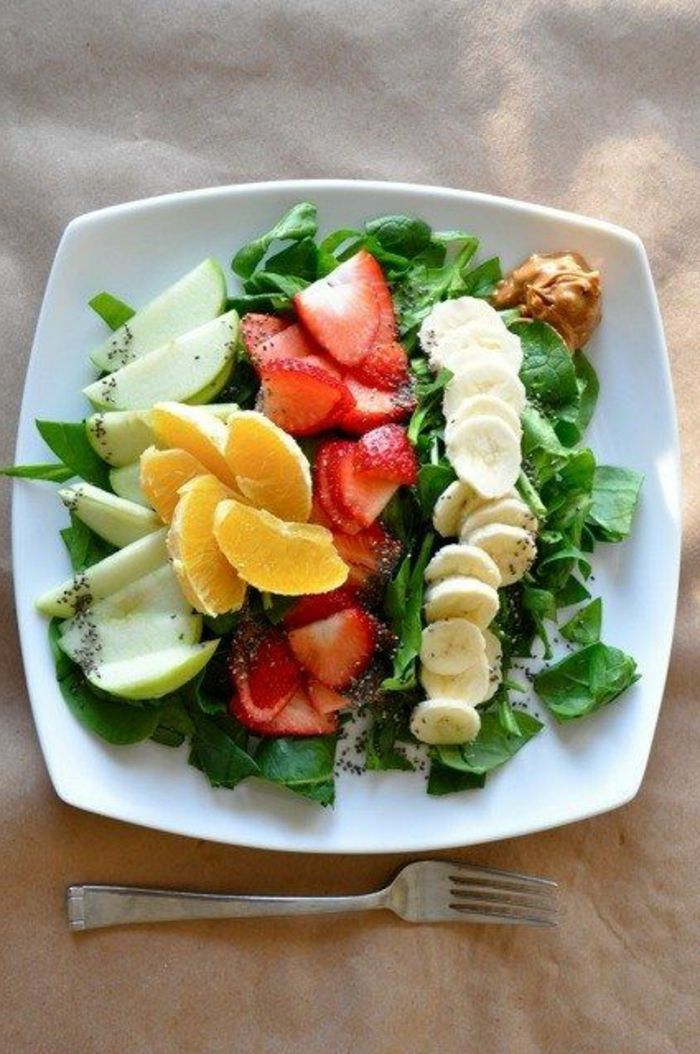 sănătos mic dejun, idei-fructe-salata