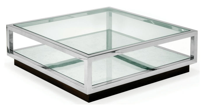 glas-soffbord-metallram-vit-bakgrund