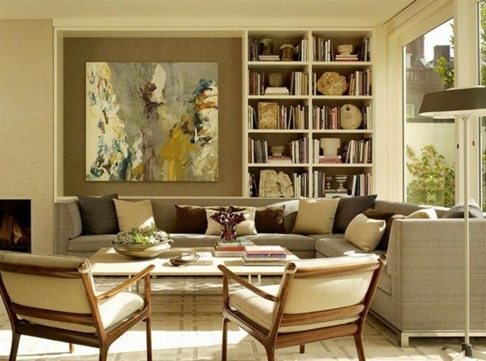 bej-scaune-in-living auriu-design-cameră-frumos-wohnideen