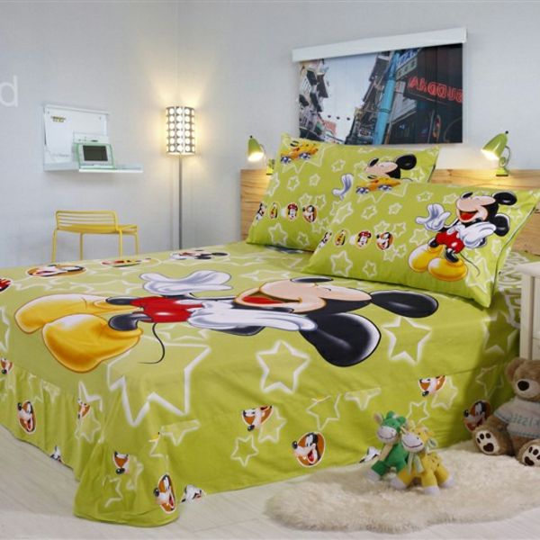 design delle camere dei bambini Verde Biancheria da letto Topolino