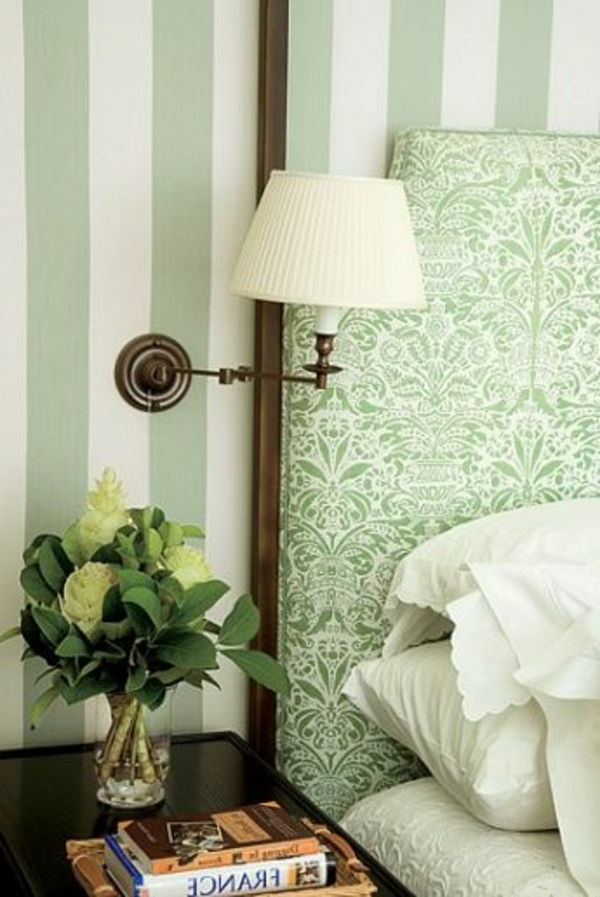 green-wall design-for-sypialni-przytulne-ambiente