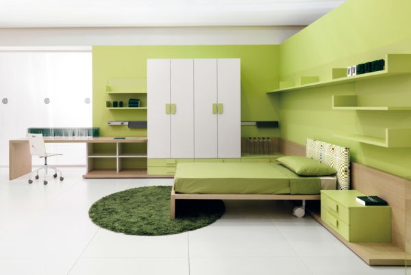 green-wall design-for-sypialnia-modern-i-piękne