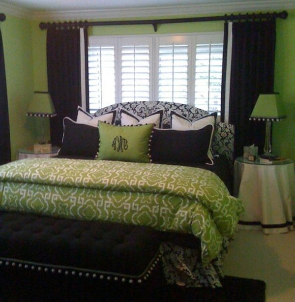 zelena stena načrtovanje za spalnico-super-design
