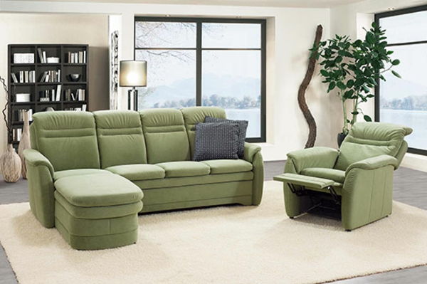 green sofa s lounge chair kreslo Living dizajn