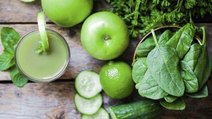 detox detoksykacja-zielono-smoothie-ogórek, jabłko-wapniowo-szpinak