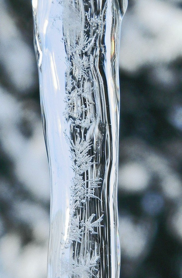didieji žiemos nuotraukas Ledo kristalai užšaldyti vandens unikalus vaizdas
