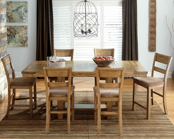 larga de madeira de jantar mesa-in-country estilo