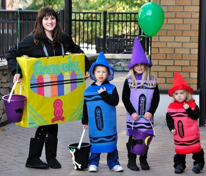 Helloween trajes de grupo engraçados para crianças fofos