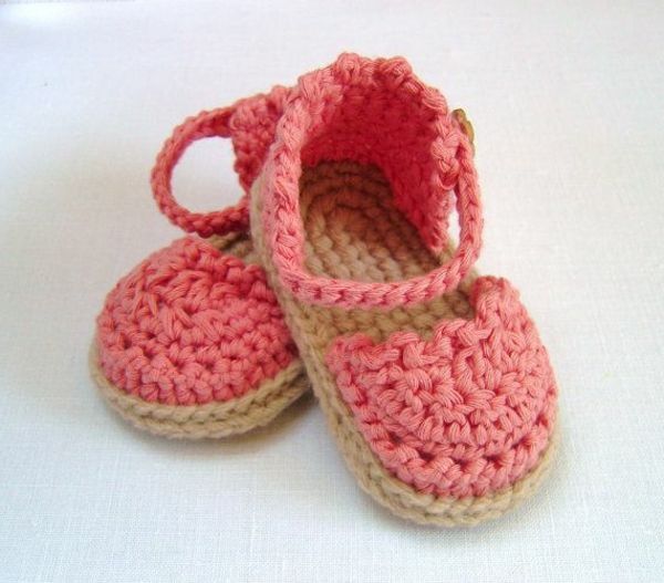 crochet-para-baby-crochet-bebê sapatos-com-bela-design