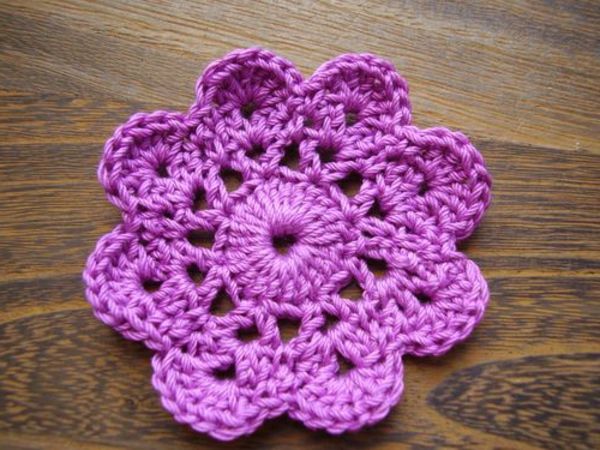 croșetat-frumos-creative-croșetate flori - în purpuriu