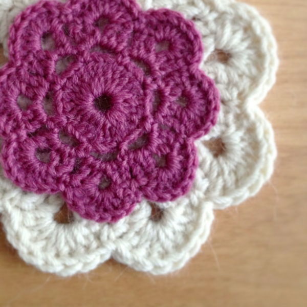 -Croșetat frumos-creative-croșetate flori - alb și violet