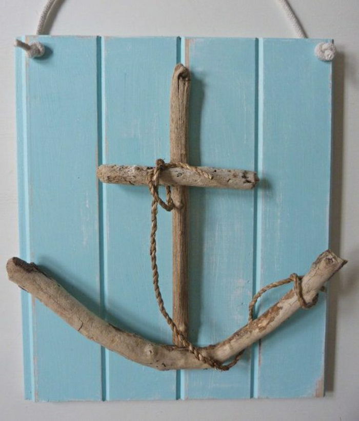 Decoração da parede Ideas-pendurado Driftwood âncora