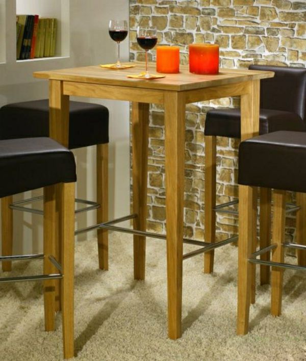 leseni bar table-z-lesenimi stoli oblikovanje idejnih