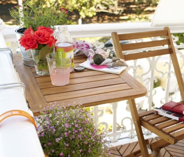Ahşap asılı masa-by balkon-odun sandalye