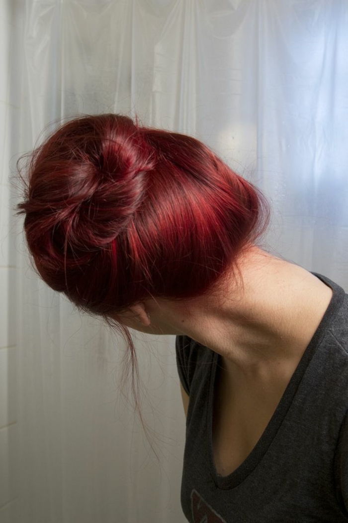 haarkleur, rood en ambitieuze-kapsel