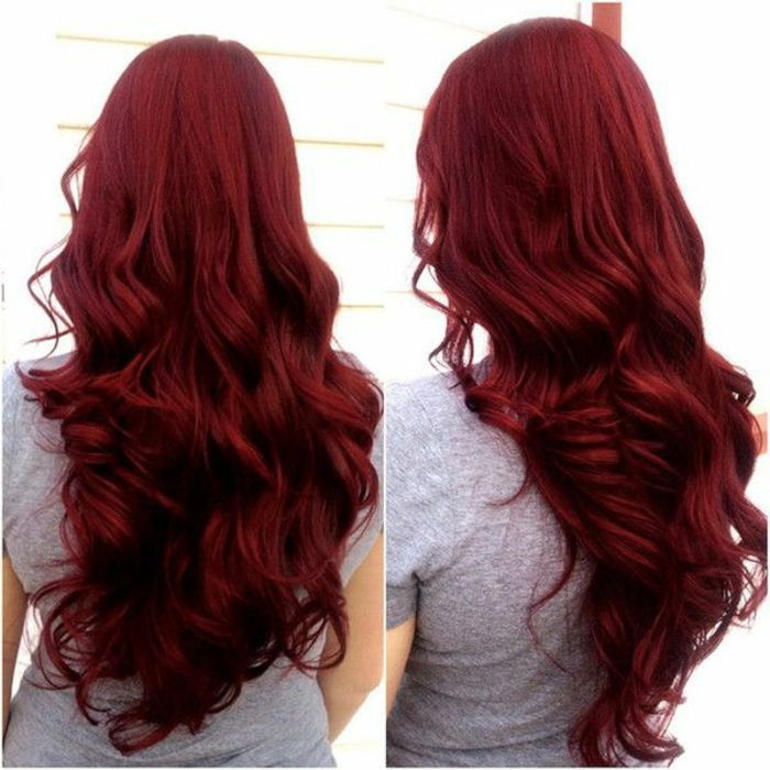 hårfarge-rød to-veldig-vakre-bilder