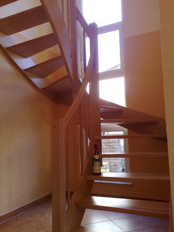 yarım dönüş merdiven inşa güzel görünüm - pencere