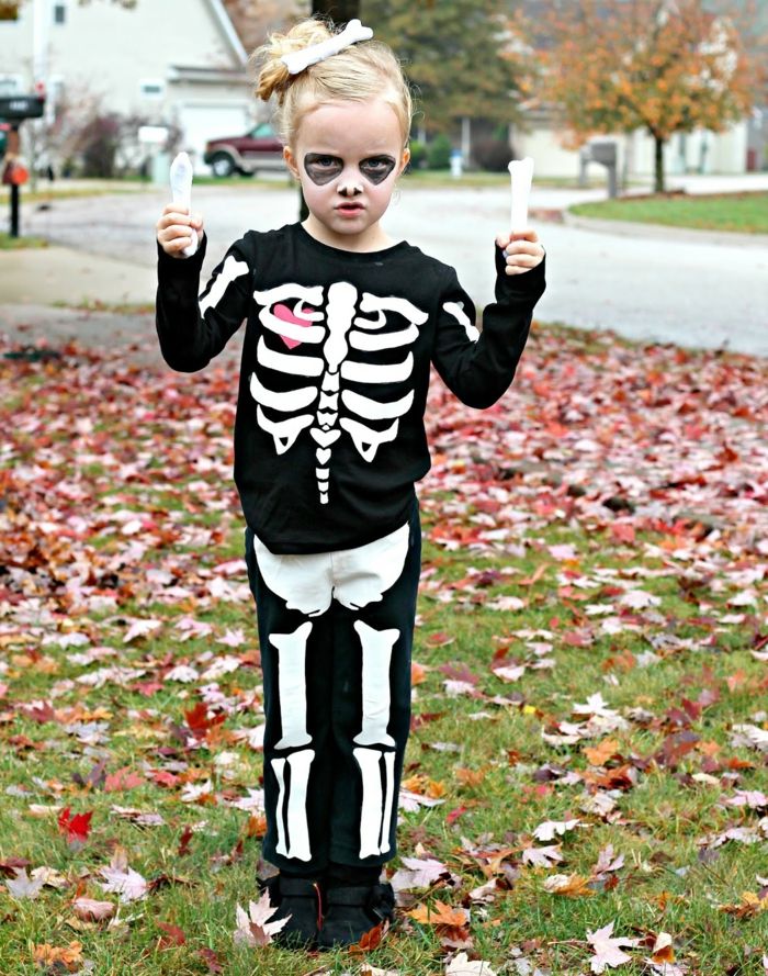 Slettel kostym för barn, samlar godis med läskiga kostymer, Happy Halloween