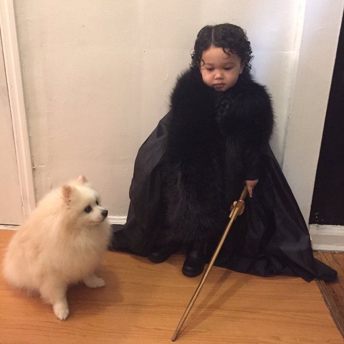 Game of Thrones Heroes - otroka in njegov pes - Noč čarovnic za otroke