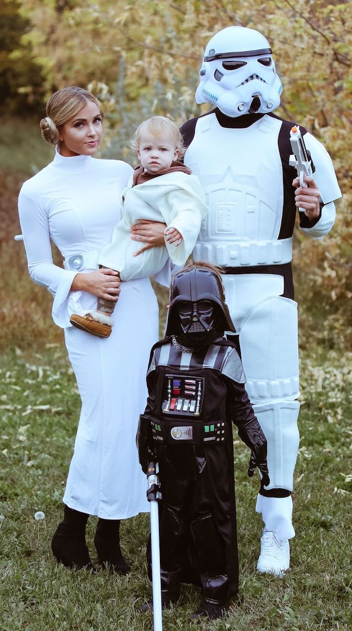 Costume de Halloween pentru copii și părinți - un costum de familie din Star Wars