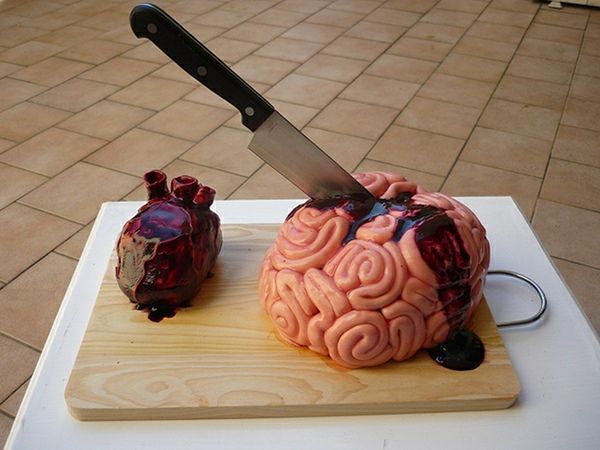Halloween koláče-brain-and-srdce