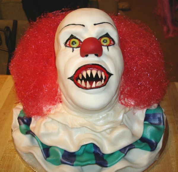 Halloween kakor-fruktansvärda-clown