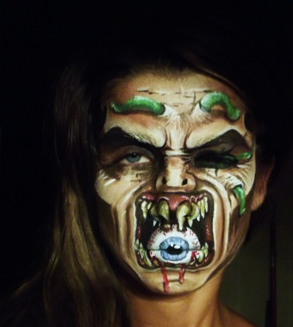Halloween-zombie-makeup-super-kreativ-og-interessant