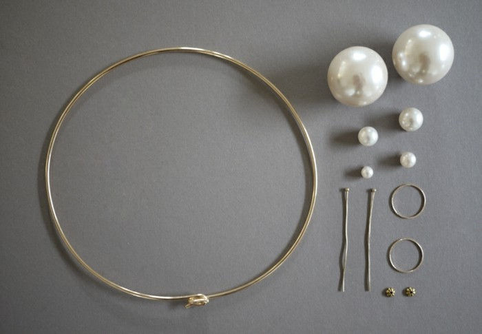 náhrdelník samo-make the užitočné veci - frame-perla-and-anhaenger