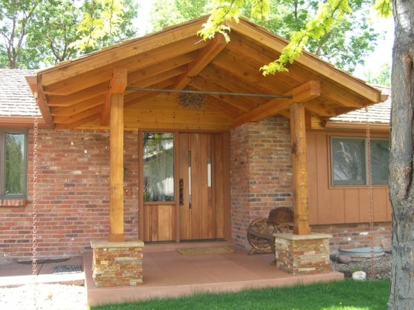 dom-out-of-wood-veranda-self-build-strecha, ktorá vyzerá veľmi sladká veranda stavať
