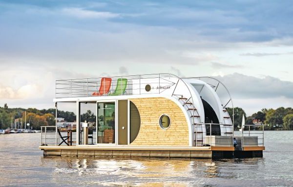 houseboat inovatívny architektúrou-design