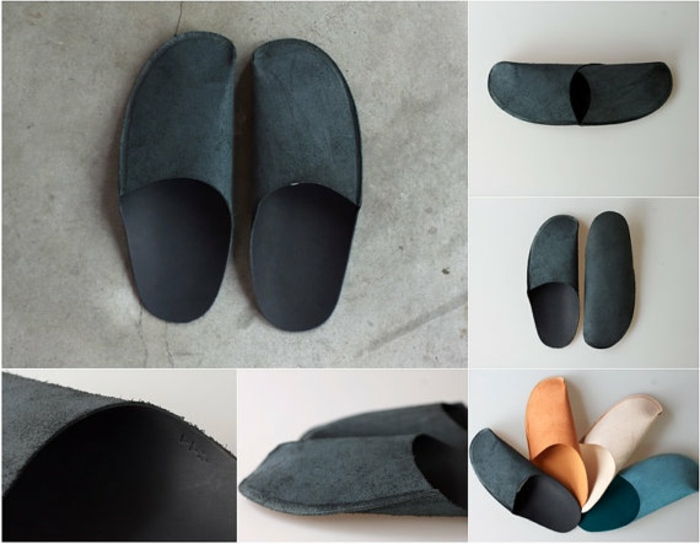 sy enkle sko - svarte sko laget av to stykker, i forskjellige farger mulig