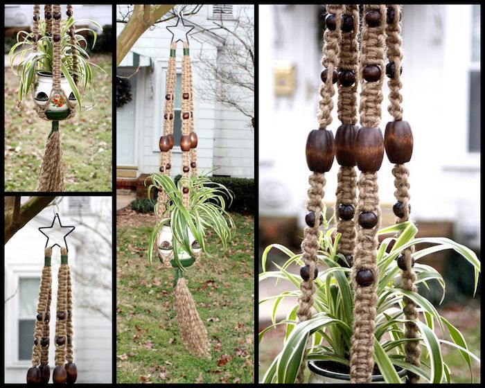 hängande vimpel själv gör hängande blommor hämmar dekoration för lägenheten och trädgården