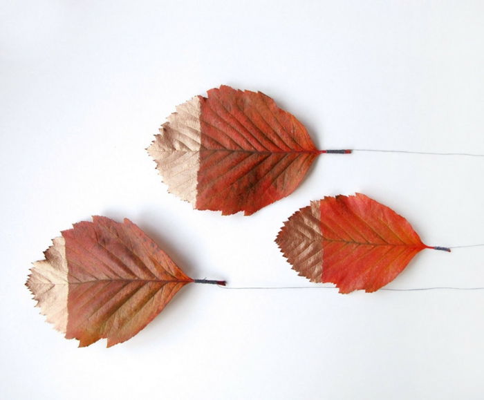 Maluj jesienne liście i łącz z nitką, proste pomysły na majsterkowanie, które zainspirują i naśladują
