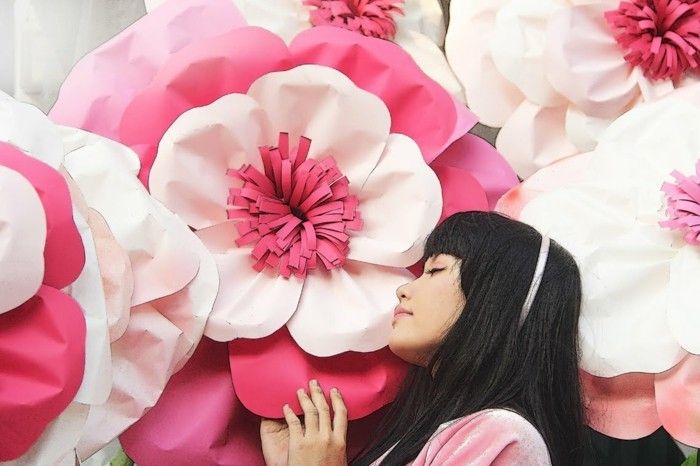 Beautiful-blommor-in-rosa-och-vit-attraktiva-diy idéer