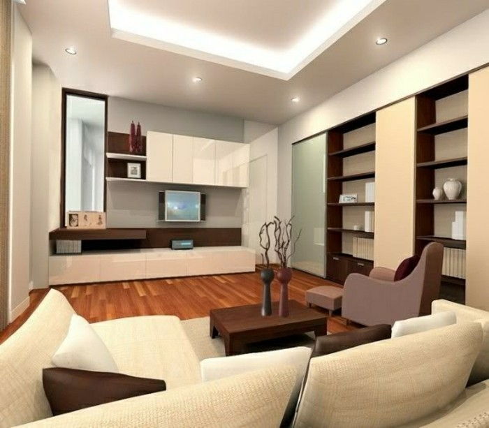 magnifika taklampor Modern-vit-soffa-in-vardagsrum