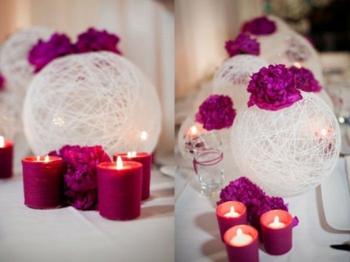nádherné-zyklamenfarbige-sviečky-diy-svadobné-moderný dizajn