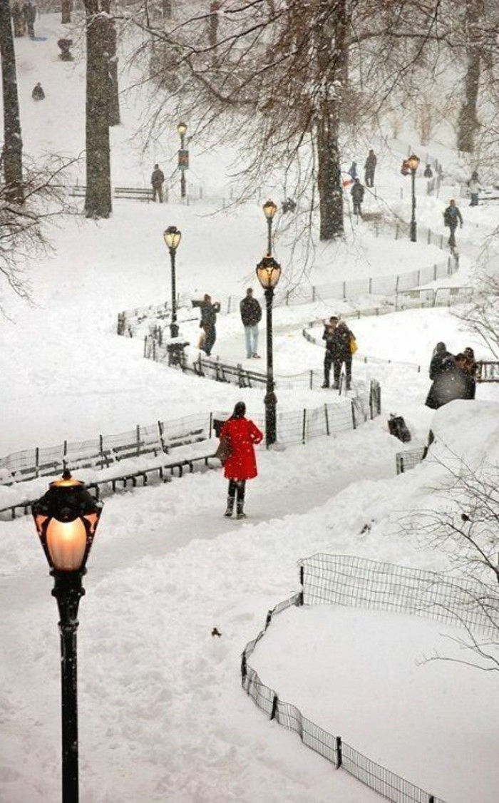 underbar vinter-screen walk-in snö