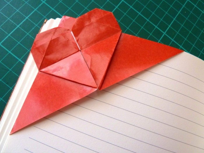herze-zanaat Kırmızı-model ilginç-origami