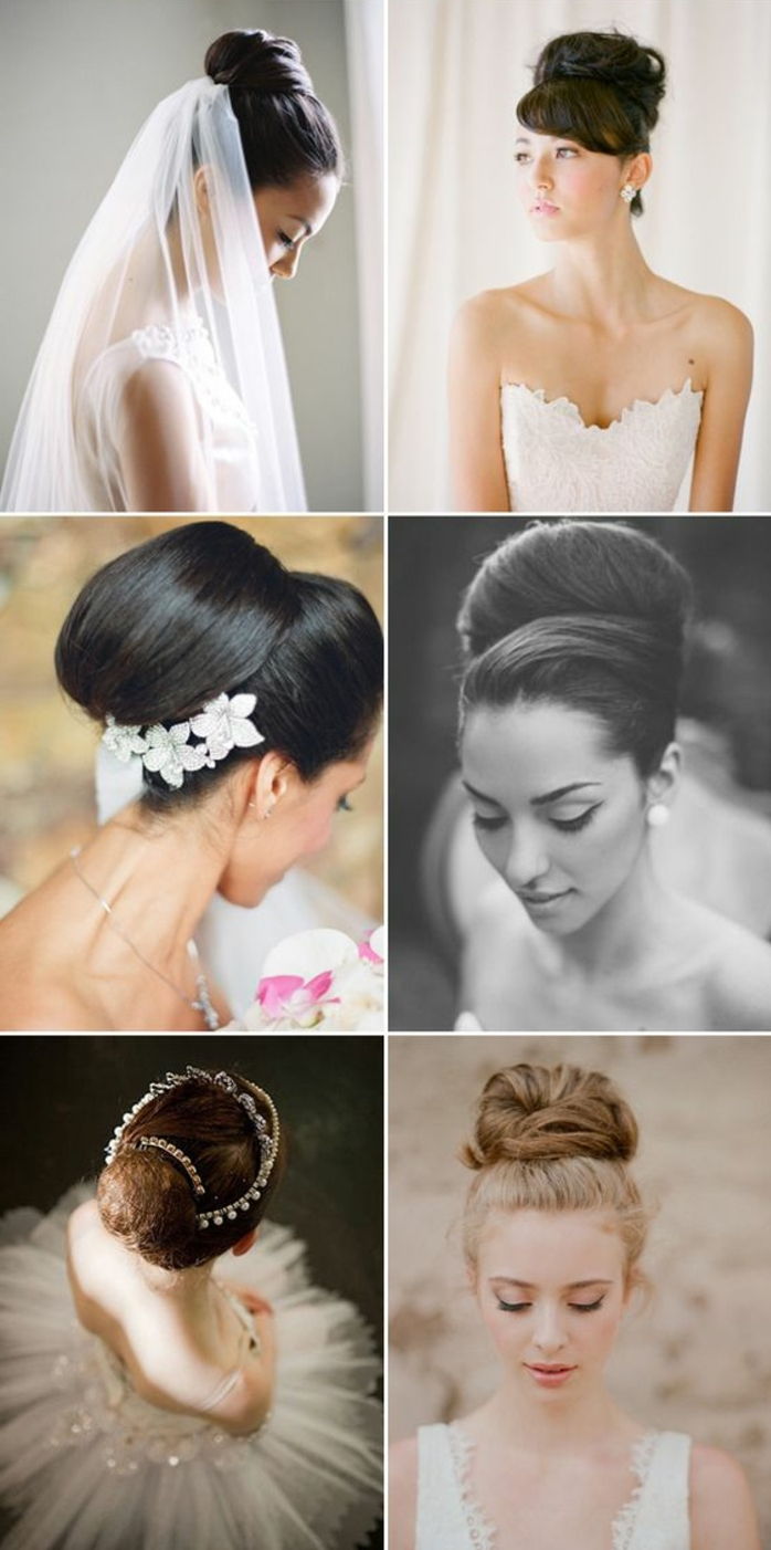 några idéer för vacker bröllop frisyr - dutt