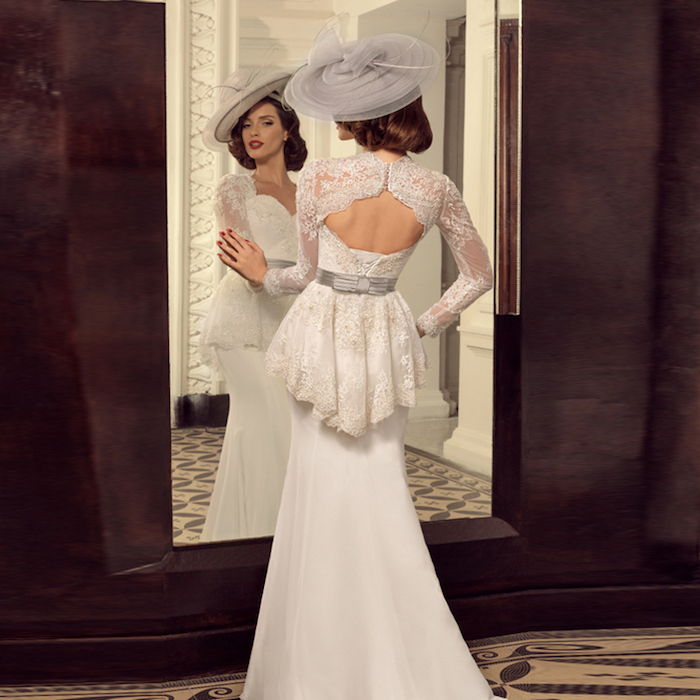 brudklänningar spets, sjöjungfru klänning i vintage stil, vintage brud