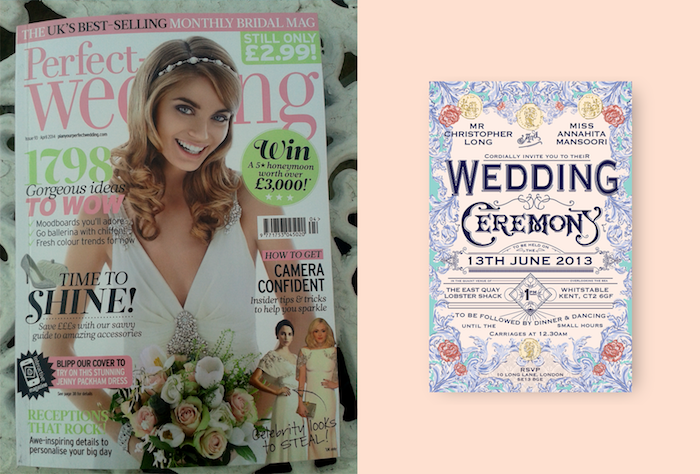 popoln poročni poročni časopis s fotografijo neveste s poročnim šopkom