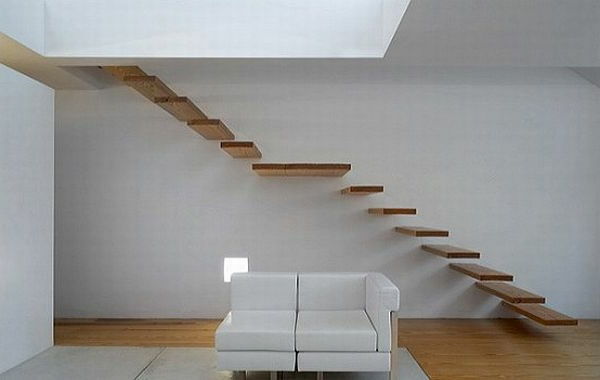 scari-perete alb-lemn-plutitoare-mare-idee de design interior-design