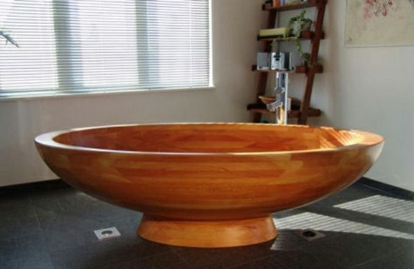 lesena kad Ovalna oblika Kopalnica oblikovanje