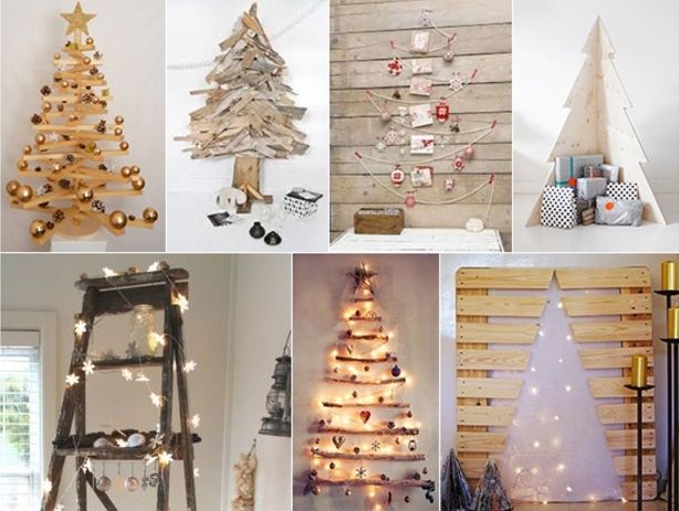 medžio apdailos deko idėjos įkvėpė Kalėdų kūrybos Kalėdų eglutes, gestaltng idėjas šviesa